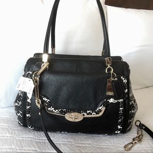 🎉2xHP🎉Authentic Coach Python Embossed LeatherBag
